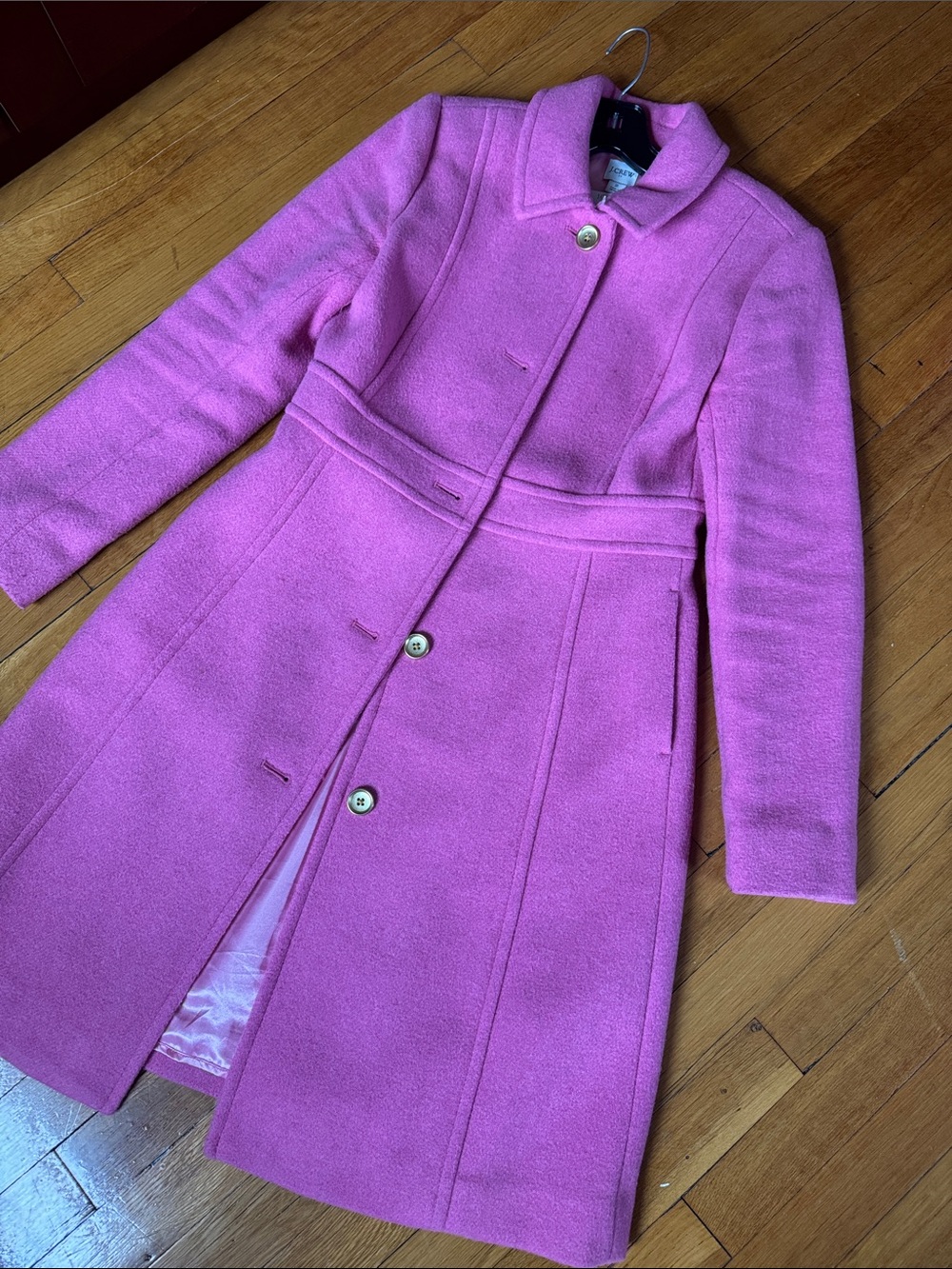 J. Crew Pink Wool-Blend  Coat - Picture 14 of 16